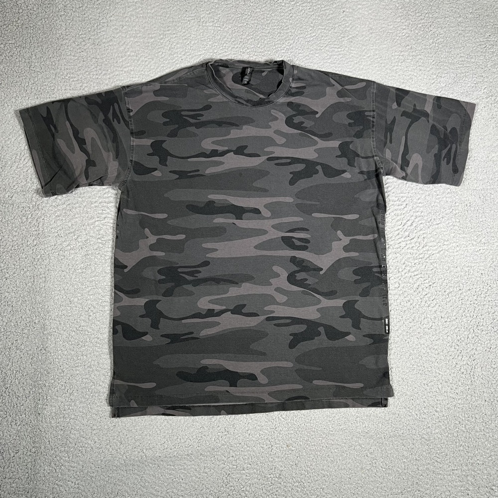 ASRV Shirt Mens Medium Black‎ Camo DSG-0514 Athletic Gym Workout Casual Preppy